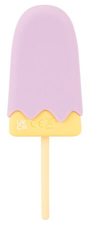 Сиреневый мини-вибратор в форме пломбира Vibrating Popsicle